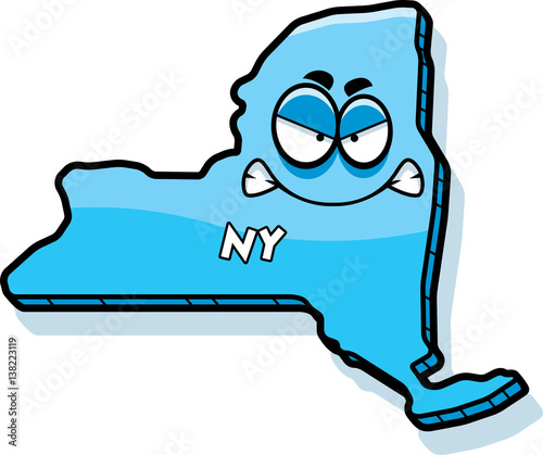 Cartoon Angry New York
