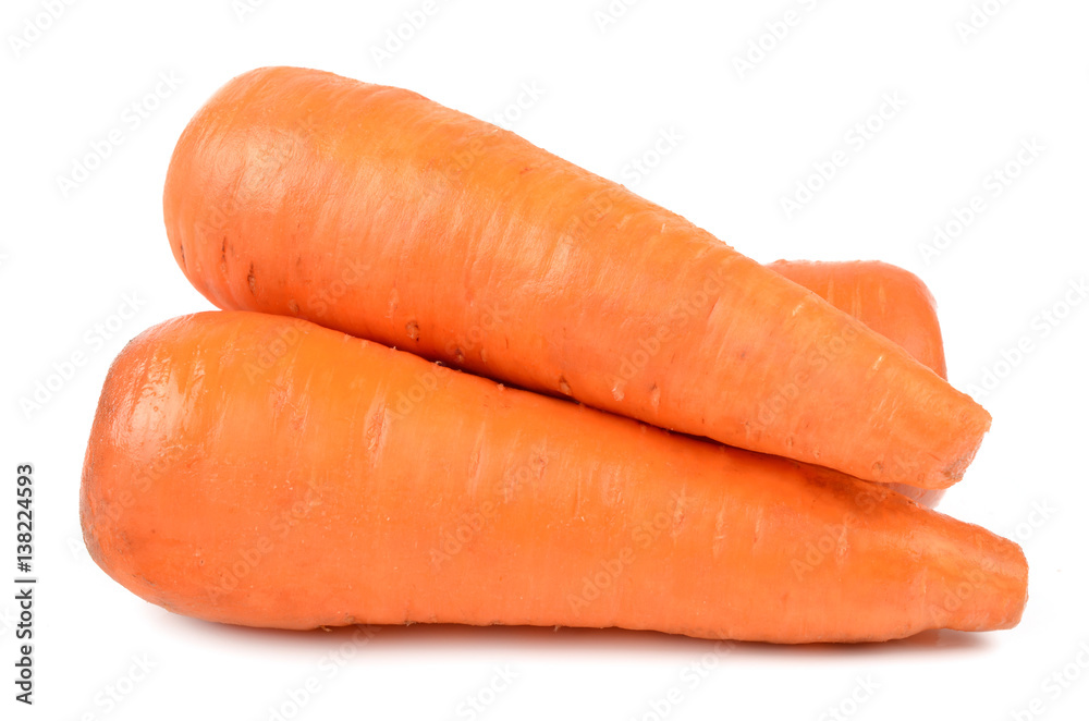 carrots on a white background carrots on a white background