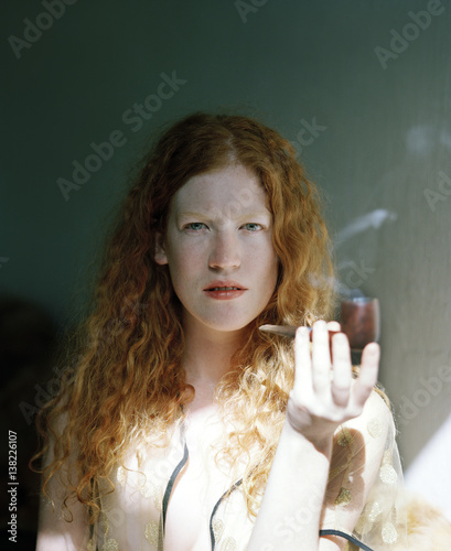 Red headed woman
