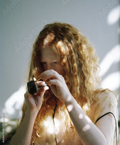Red headed woman 