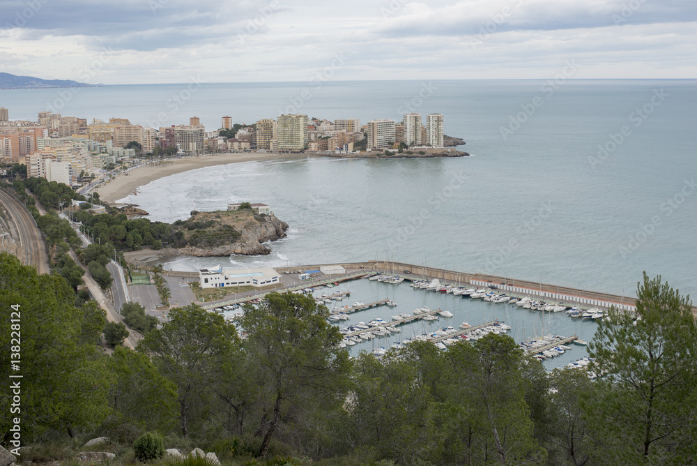 The town of oropesa del mar