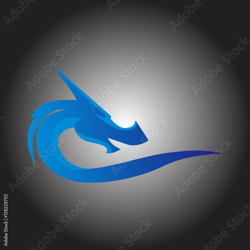 fantasy dragon vector illustration