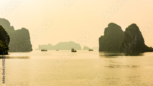 Halong Bay, Vietnam. Unesco World Heritage Site. Most popular place in Vietnam.