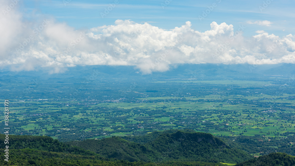 Naklejka premium The landscape photo at Phu Tub Berk Viewpoint, Phu Hin Rong Kla National Park in Thailand