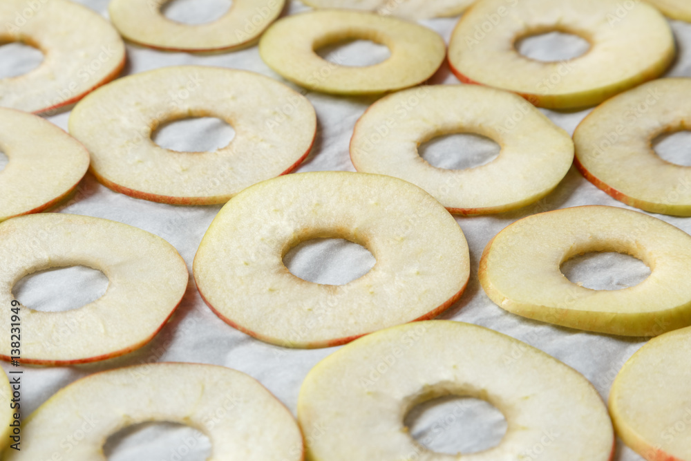 preparing of apples for drying preparing of apples for drying