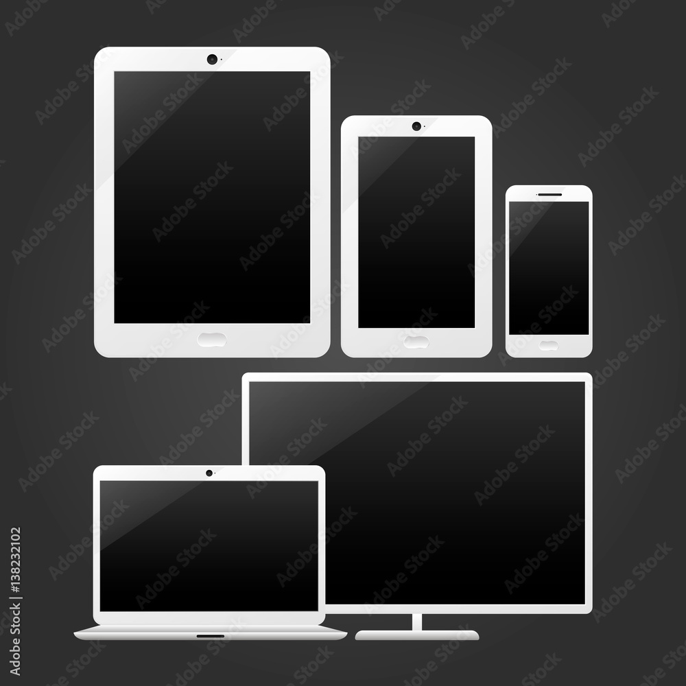 Adaptive design devices. Vector illustration Adaptive design devices. Vector illustration