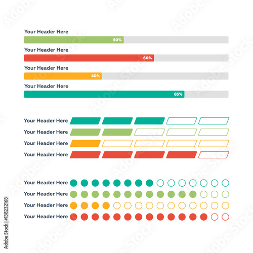 Infographic elements. Progress bar