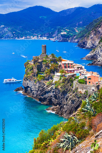 Vernazza - beautiful small village in Cinque Terre , Liguria, Italy