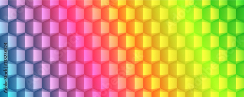 Abstract geometric banner