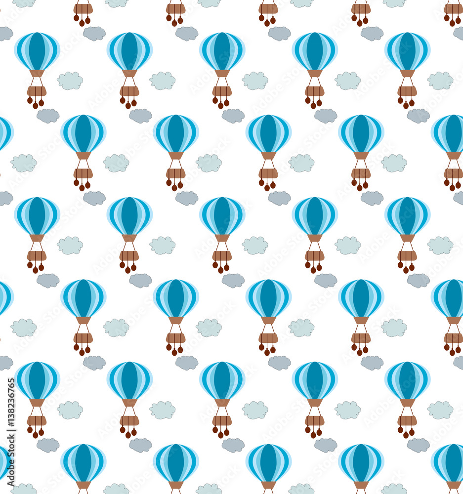 Seamless pattern  with balloon