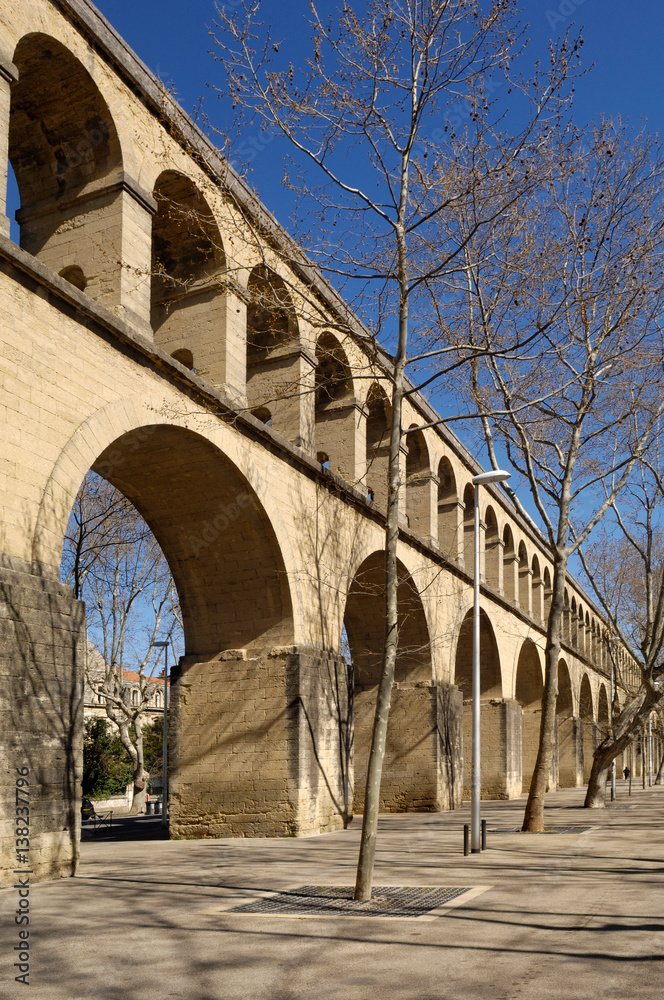 Saint Clement Aqueduct in Montpellier, France