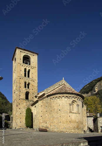 Sant Cristofor Church in Beget village, Garrotxa, Girona province, Spain