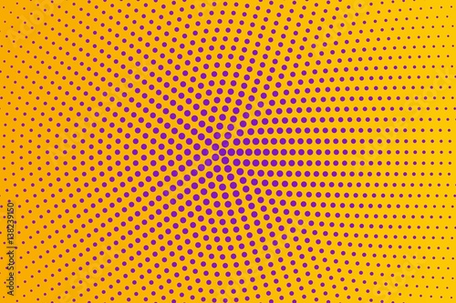 Abstract creative concept vector comic pop art style blank, layout template with clouds beams and isolated dots pattern on background. For sale banner, empty bubble, illustration halftone book design