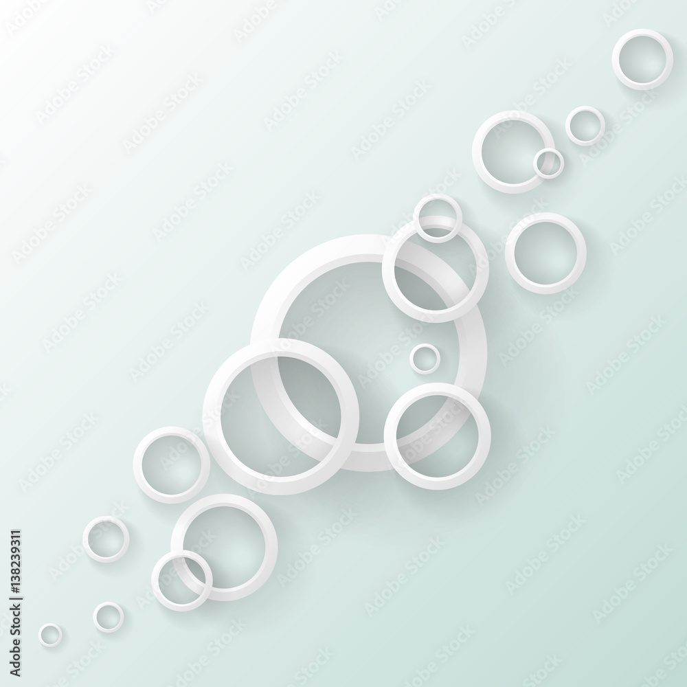 Obraz premium Business template or cover with rings
