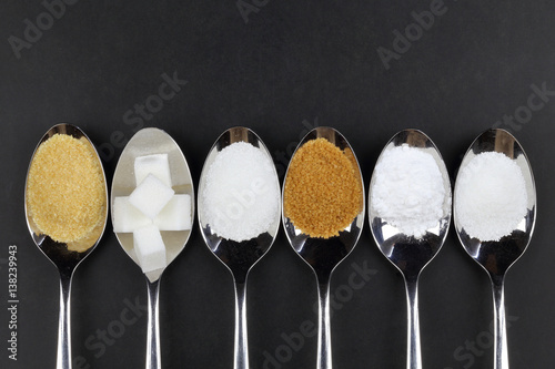 different kinds of sugar photo