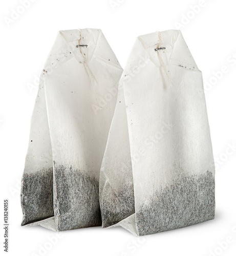 Two tea bags each other