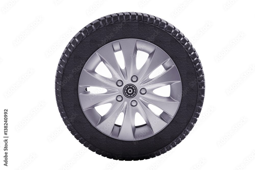 Obraz premium tire on a white background