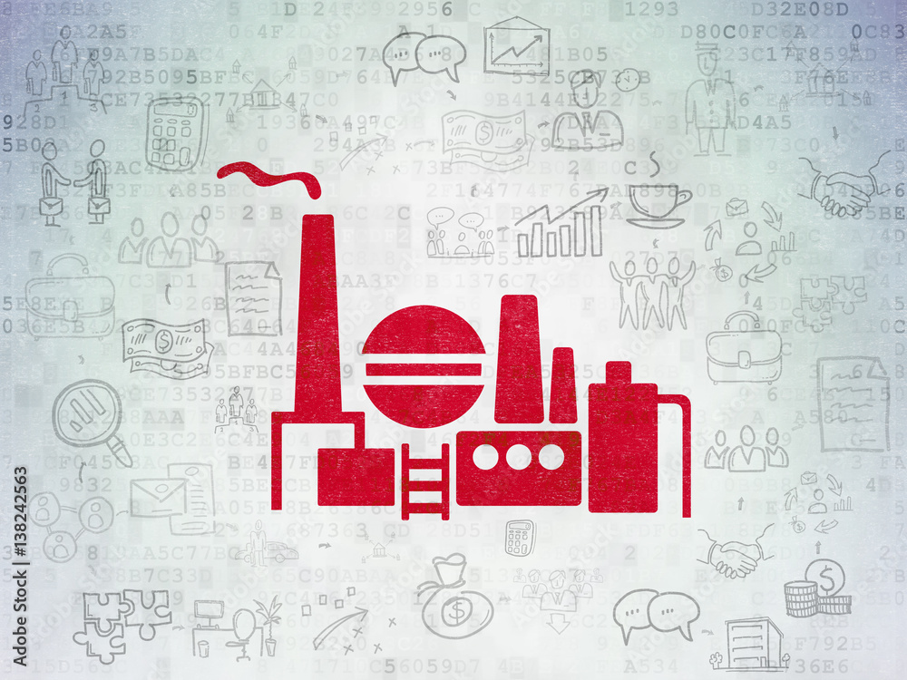 Obraz premium Business concept: Oil And Gas Indusry on Digital Data Paper background