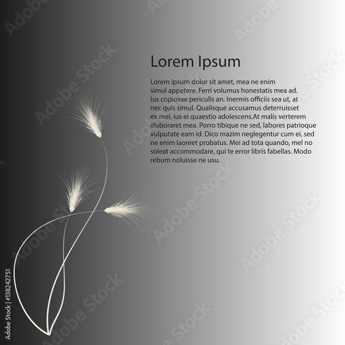 Business template or cover with wisps
