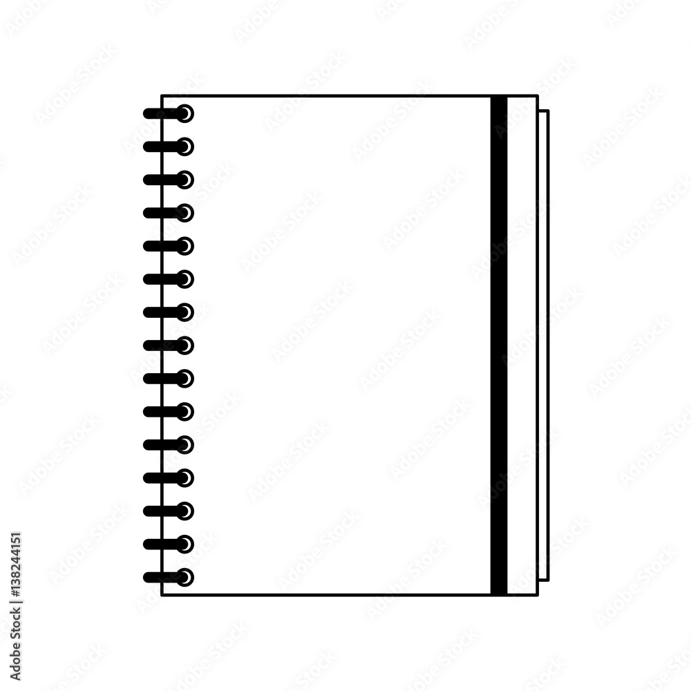 wired notebook icon image vector illustration design wired notebook icon image vector illustration design