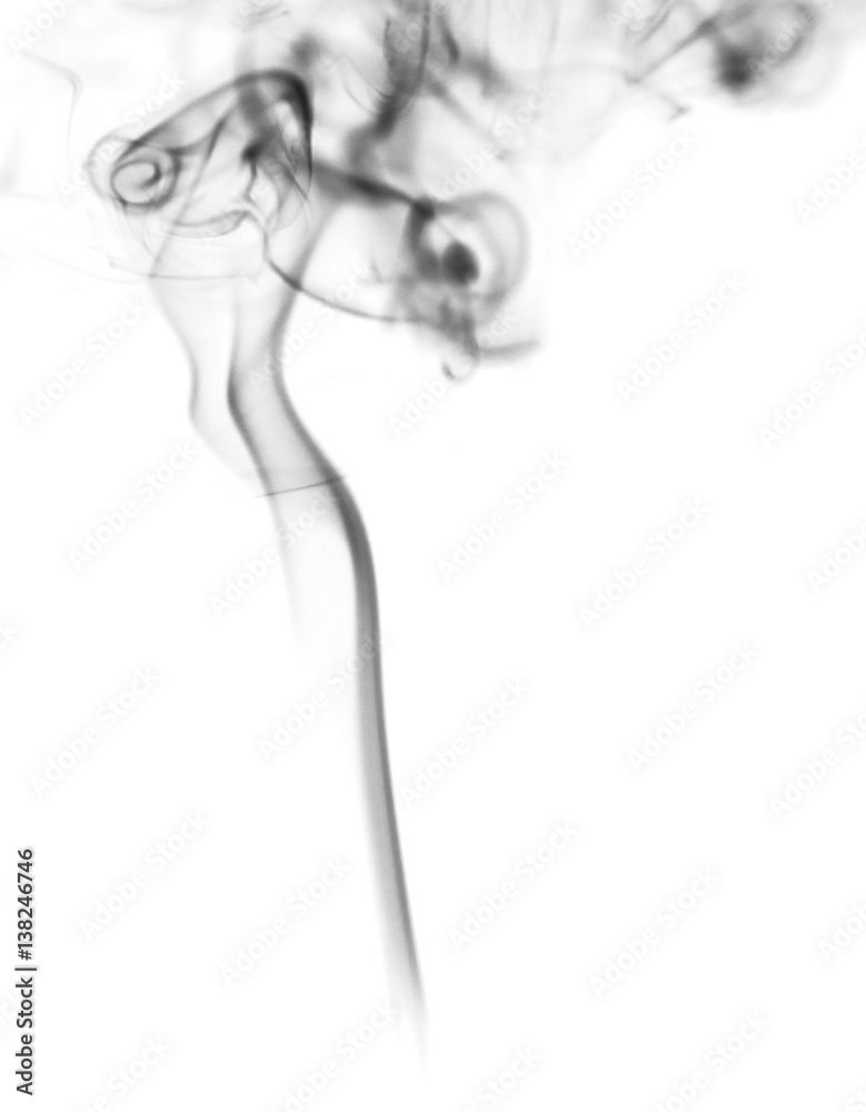 Fototapeta premium Smoke background. Abstract smoke on white background.