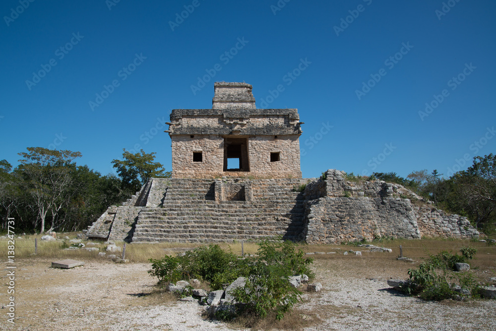 Ancient Mayan Ruins Dzibilchaltun in Yucatan, Mexico