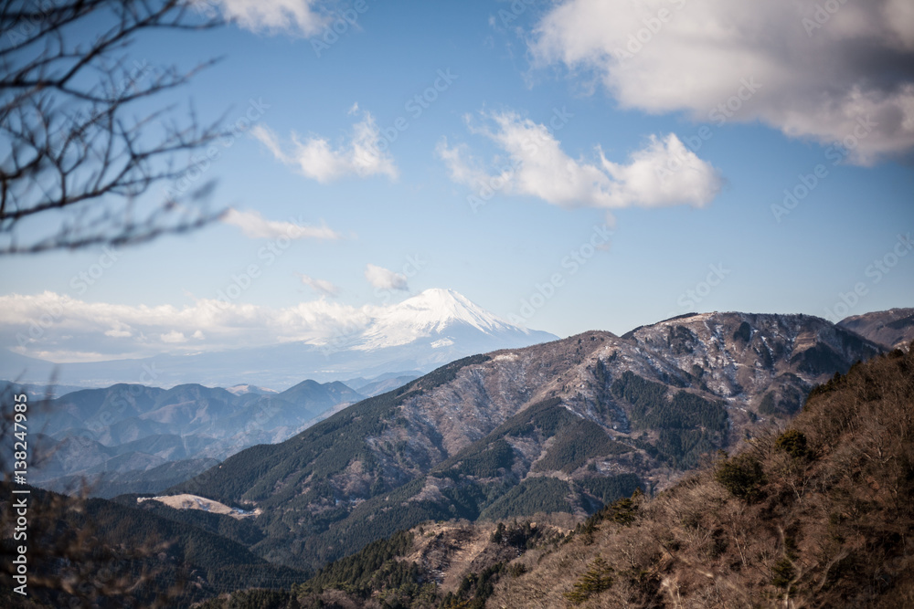遠景　富士山