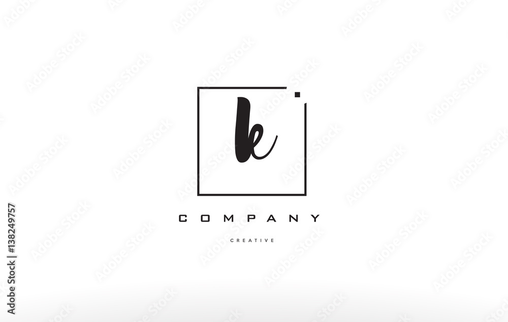 k hand writing letter company logo icon design k hand writing letter company logo icon design