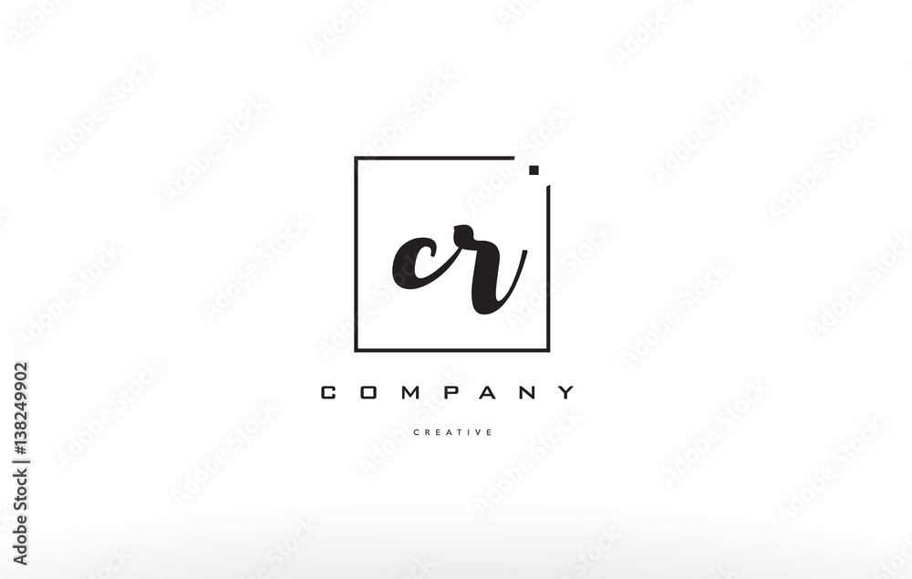 cr c r hand writing letter company logo icon design cr c r hand writing letter company logo icon design