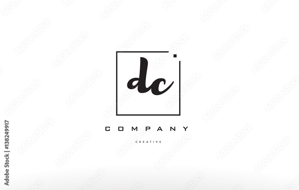 dc d c hand writing letter company logo icon design dc d c hand writing letter company logo icon design