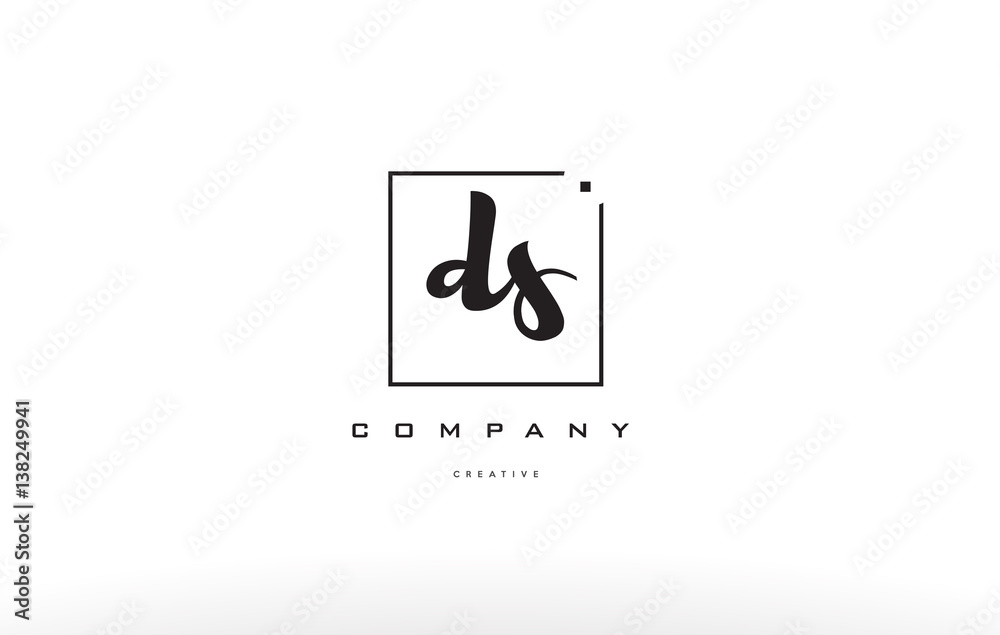 ds d s hand writing letter company logo icon design ds d s hand writing letter company logo icon design