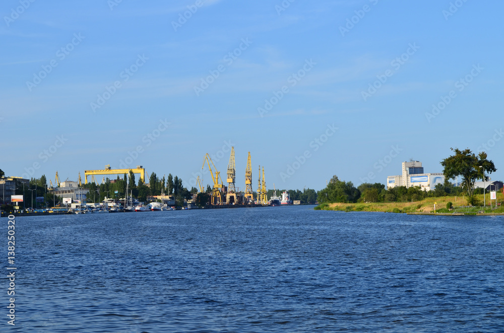 Port w Szczecinie/Port in Szczecin, Western Pomerania, Poland