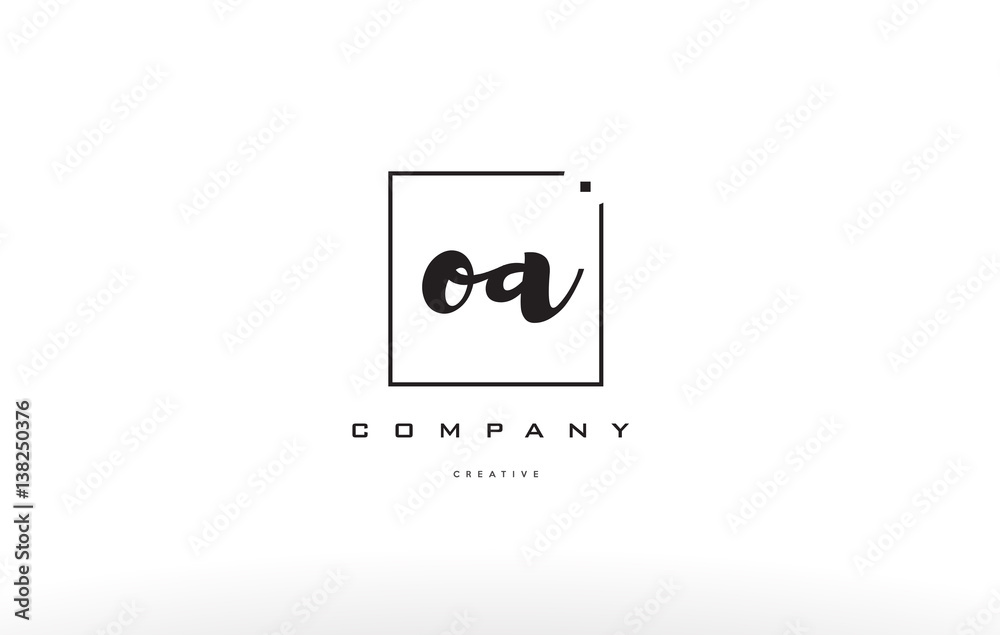 oa o a hand writing letter company logo icon design oa o a hand writing letter company logo icon design