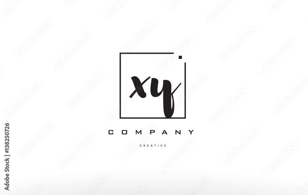 Xy X Y Hand Writing Letter Company Logo Icon Design Stock Vector Adobe Stock