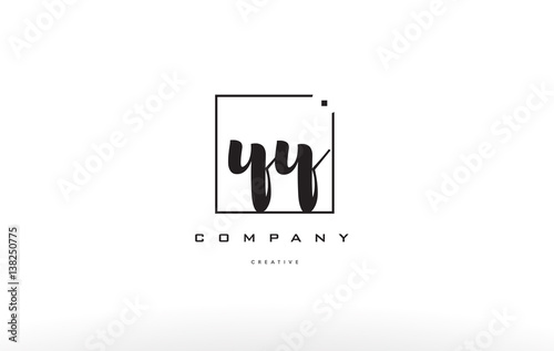 yy y hand writing letter company logo icon design photo