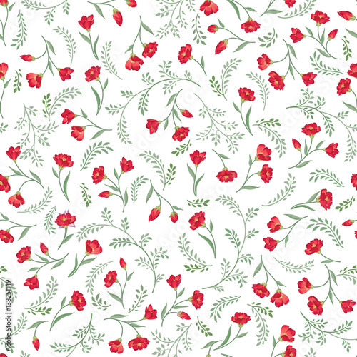 Wallpaper Mural Floral seamless pattern. Flower background. Floral seamless texture with flowers. Flourish garden wallpaper Torontodigital.ca