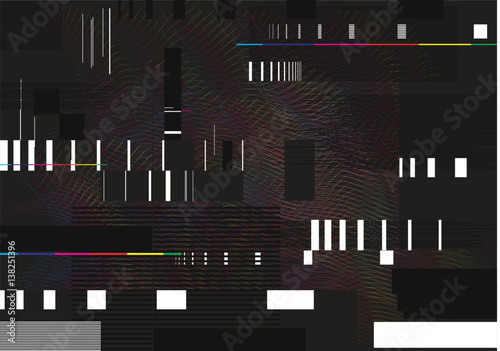 Photos Abstract glitch background illustration