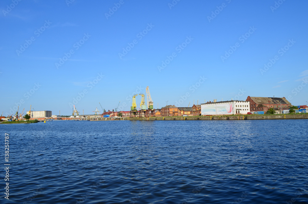 Zabytkowe zabudowania portu w Szczecinie/Old buildings in port of Szczecin, Western Pomerania, Poland