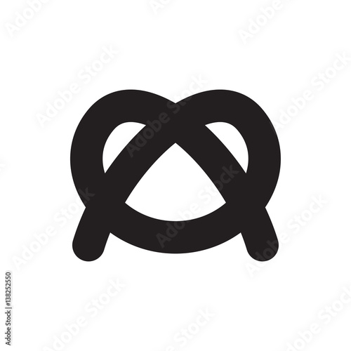 pretzel icon illustration