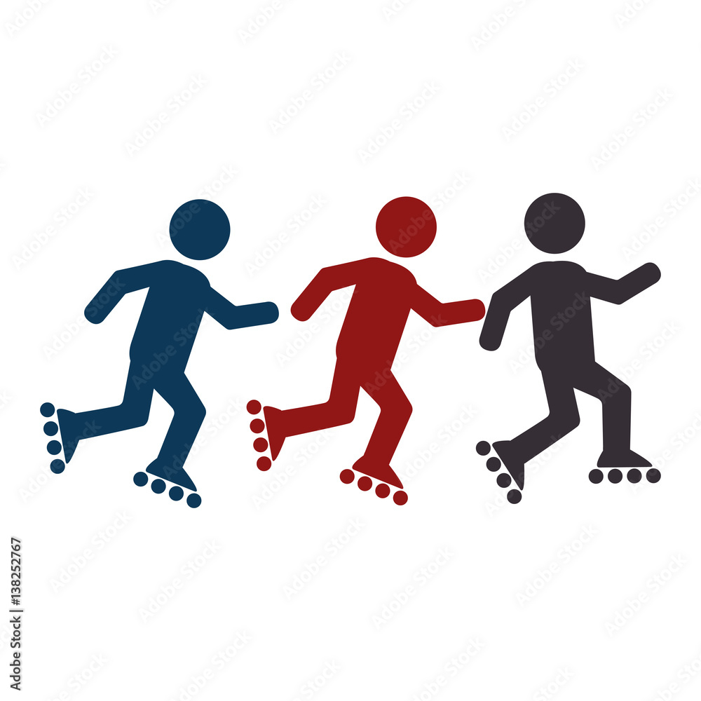 skate athlete silhouette icon vector illustration design skate athlete silhouette icon vector illustration design