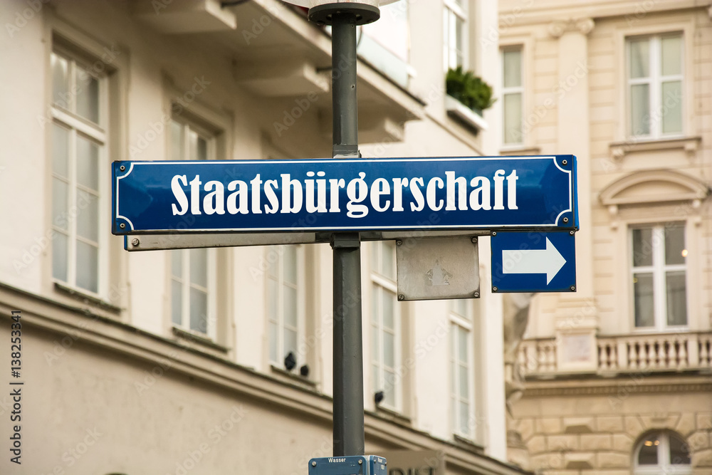 Schild 192 - Staatsbürgerschaft