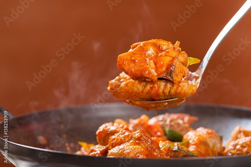  dakbokkeumtang. Braised Spicy Chicken.