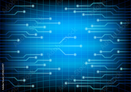 Electrical circuit . eps 10 vector illustration