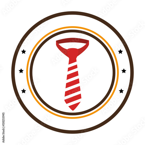 tie hipster style icon vector illustration design