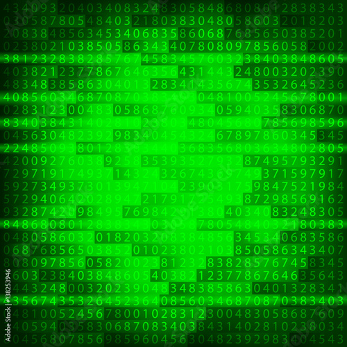 Green binary computer code repeating vector background . Eps 10 vector illustration