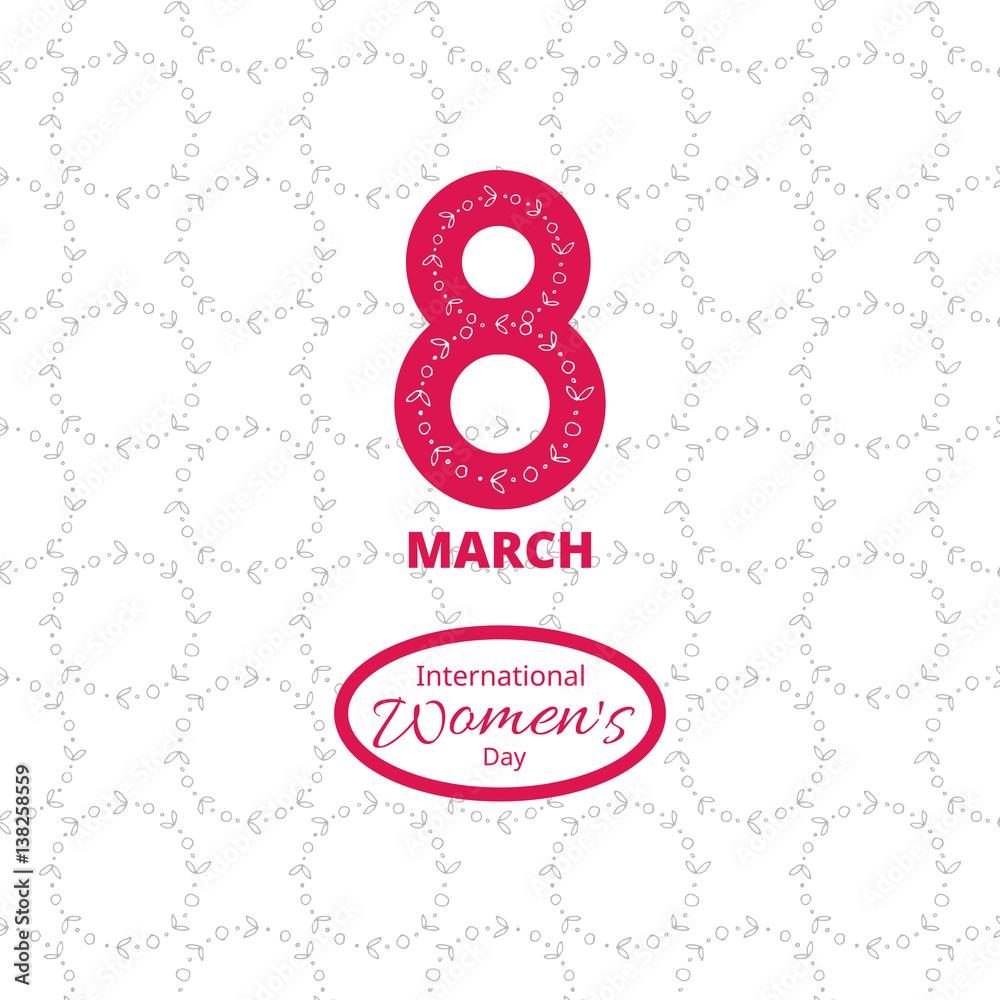 Fototapeta premium 8 march card