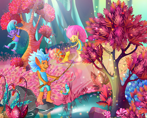 Cartoon Game Design Magic Template