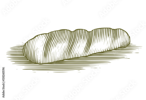 Woodcut French Bread Loaf