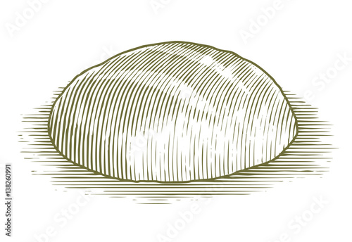 Woodcut Sourdough Loaf