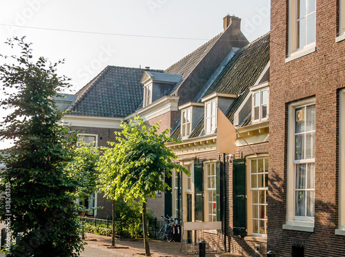 Typical houses in Nijkerk, Gelderland, Holland, NLD photo